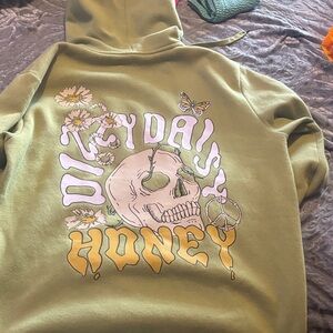 No Boundaries Olive Green Cozy Fleece Hoodie